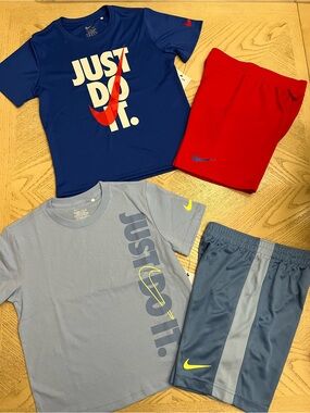 *BUNDLE* Boys Nike Short Sleeve Tees & Shorts Size 7